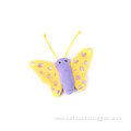 Cute butterfly shape paper wings catnip pet toy